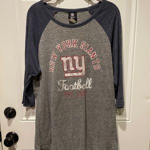 Women’s New York Giants baseball style Tee